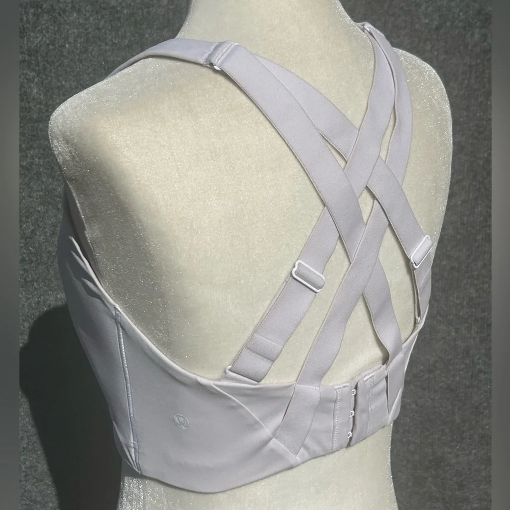 Lululemon Athletica Energy Bra High Support Cross-Back Sports Bra 36DDD Taupe - Picture 12 of 15